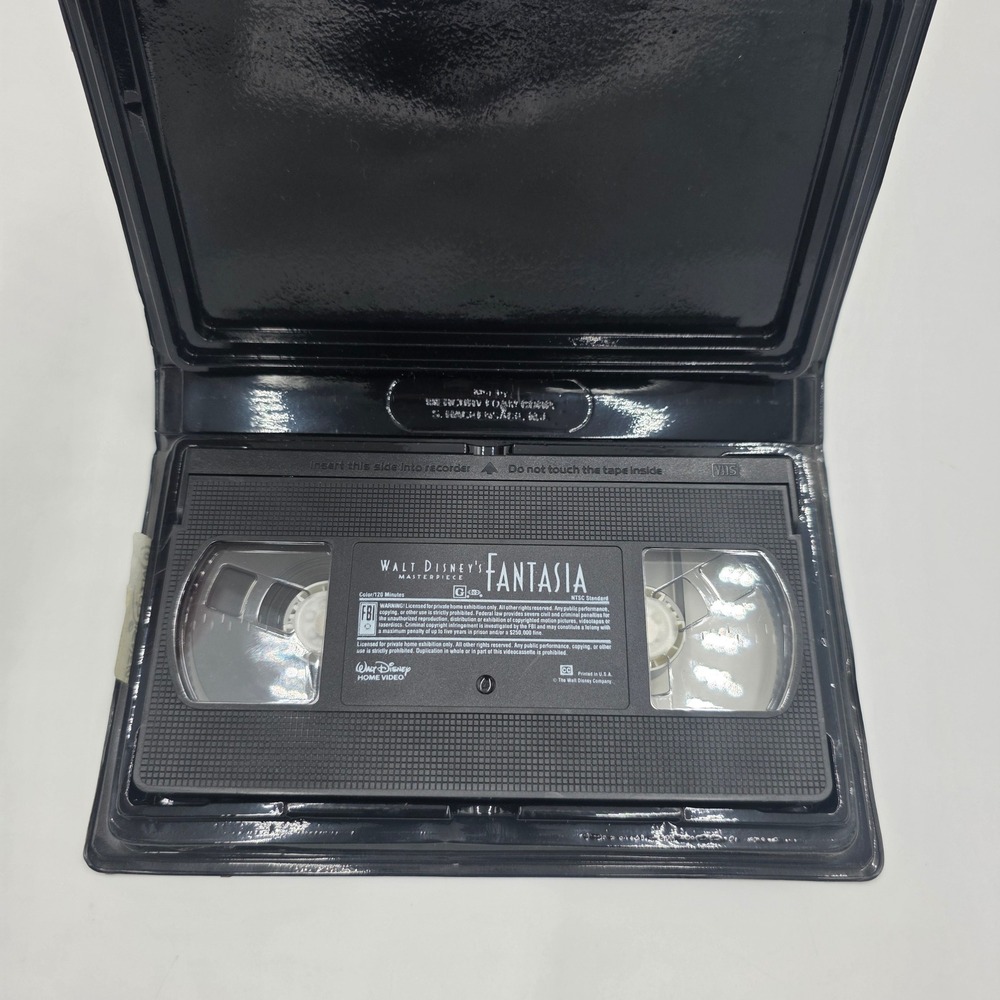 Walt Disney Masterpiece Fantasia VHS 1132 Black Clamshell Case with Inserts - Picture 5 of 6